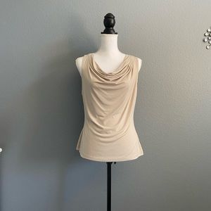 Calvin Klein Separates Tan Sleeveless Blouse - M